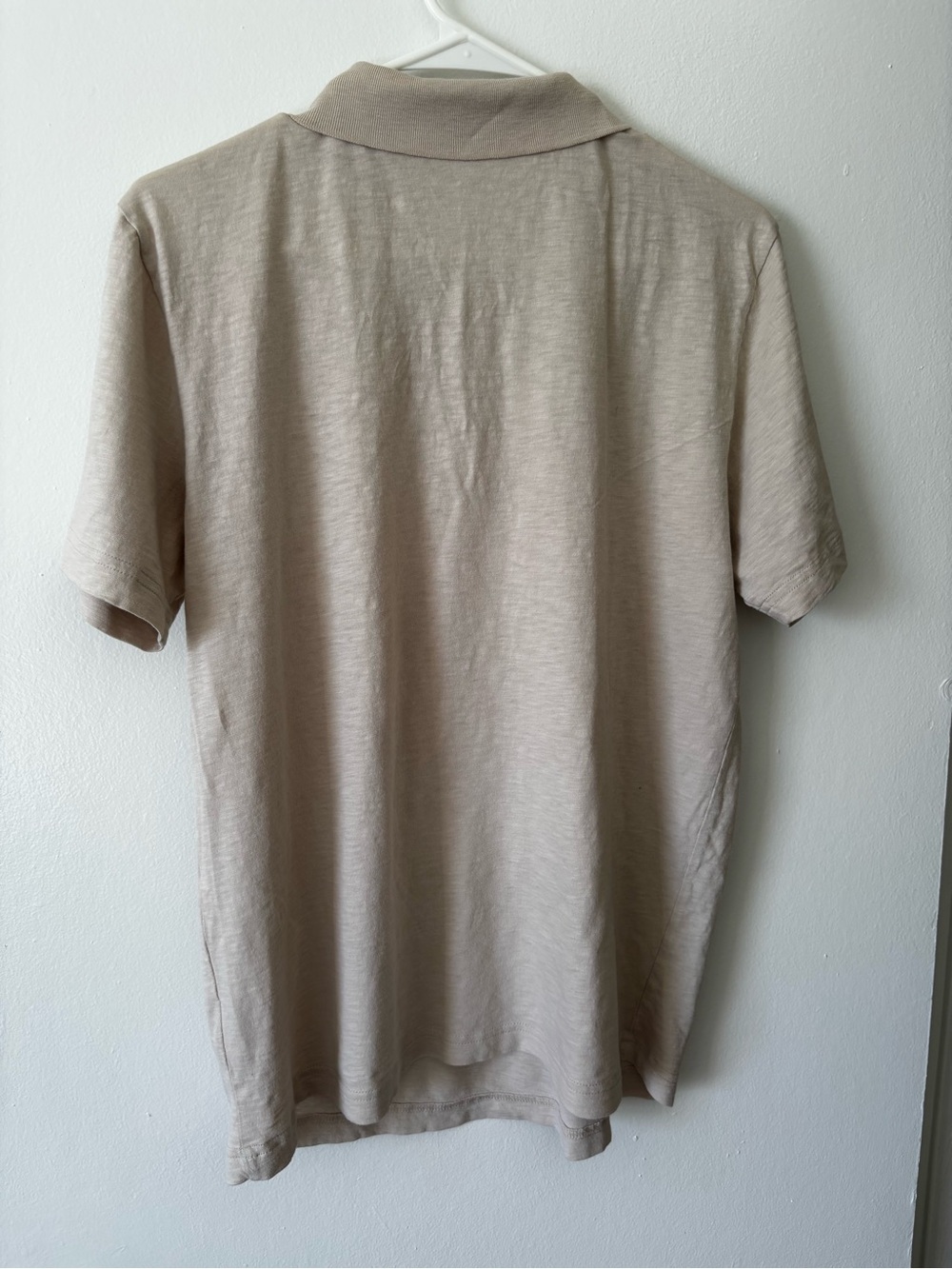 Theory Men's Light Beige Polo Shirt - Picture 5 of 5